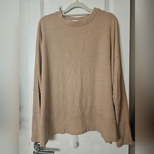 NWOT Cherish Very Soft Tan Knit Sweater